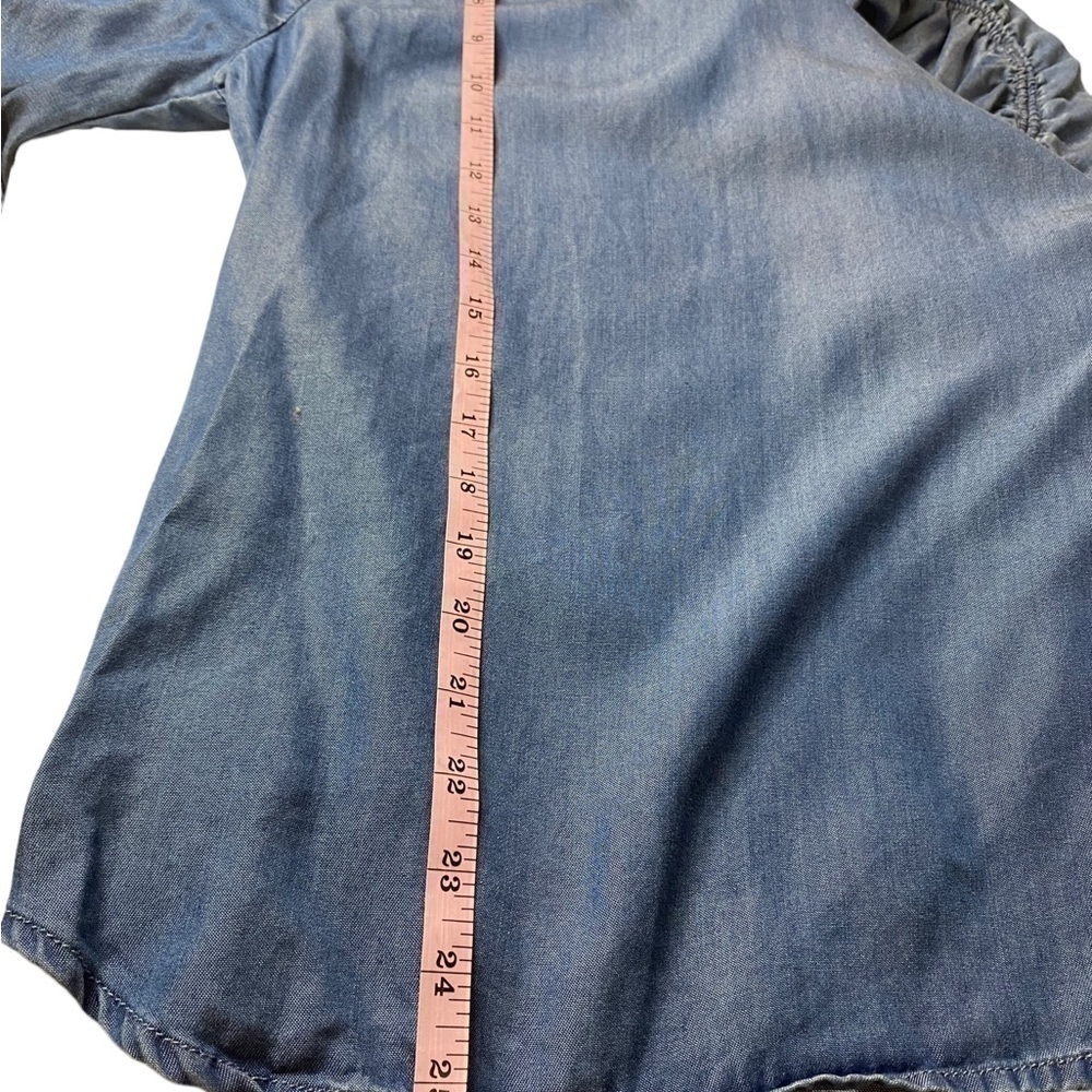 Beach lunch lounge denim top size Small - Picture 7 of 8